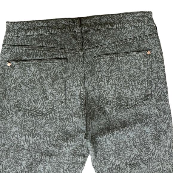 Pilcro and the Letterpress Black White Brocade Stretch Skinny Jeans Size 27 - Picture 9 of 10